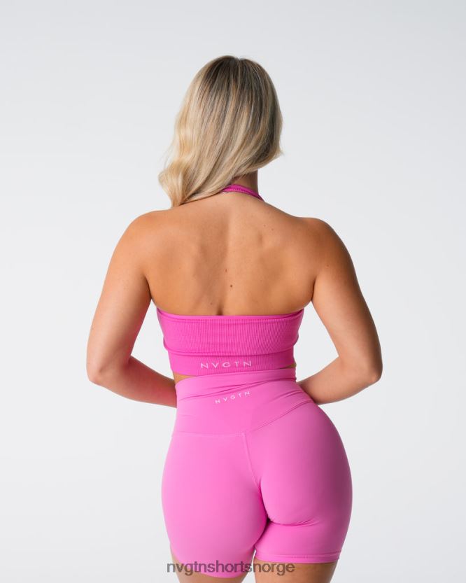 064HD6116 tyggegummi rosa Fitness NVGTN kvinner ubegrenset ribbet sømløs grime-bh
