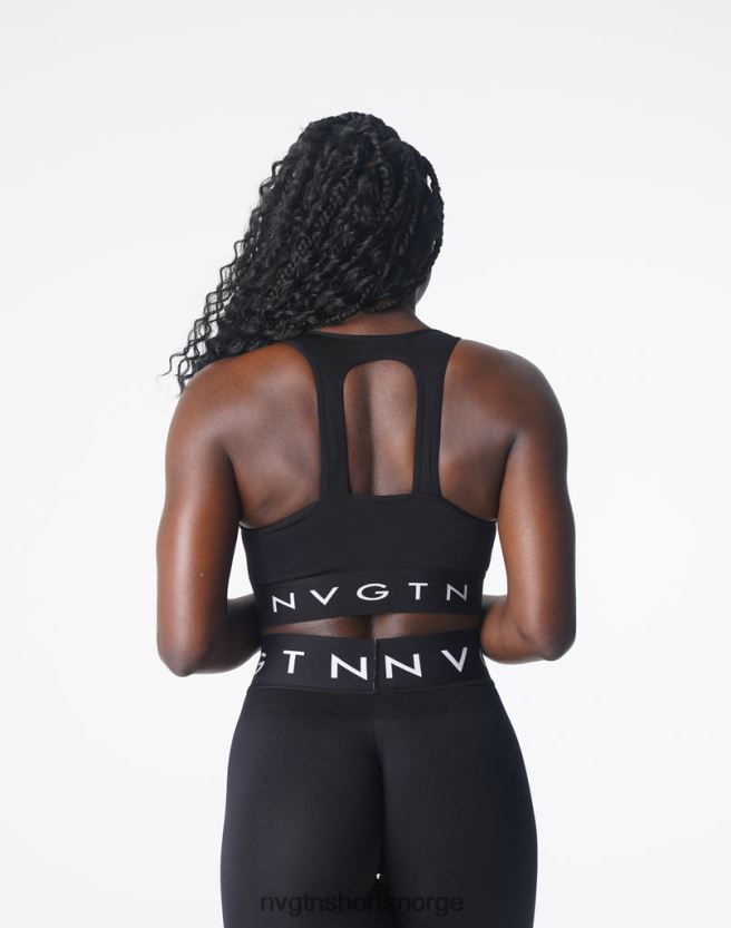 064HD6132 svart Fitness NVGTN kvinner trilogi sports sømløs bh