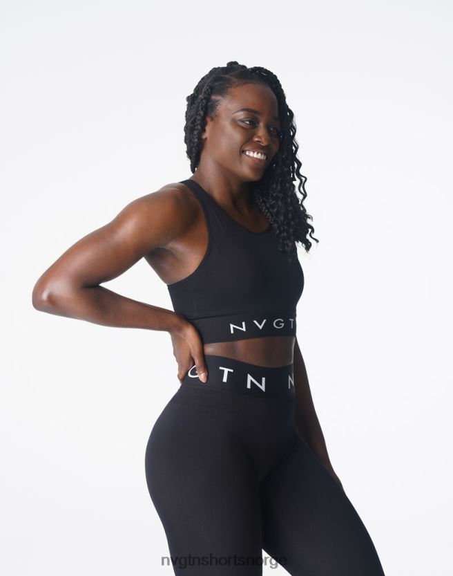064HD6132 svart Fitness NVGTN kvinner trilogi sports sømløs bh