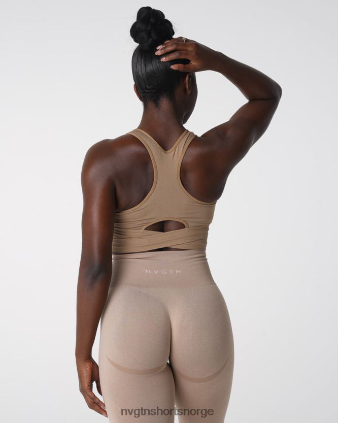 064HD6145 beige Fitness NVGTN kvinner skulpter sømløs BH-topp