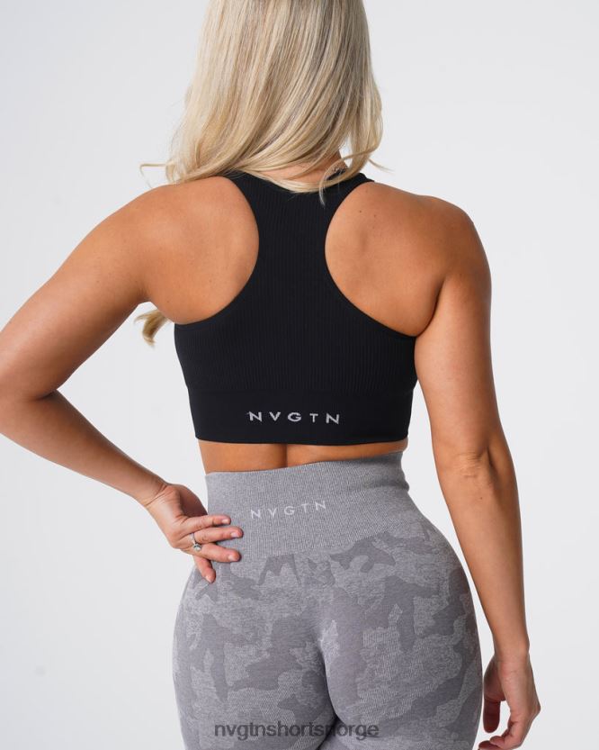 064HD6154 svart Fitness NVGTN kvinner cinched sømløs BH