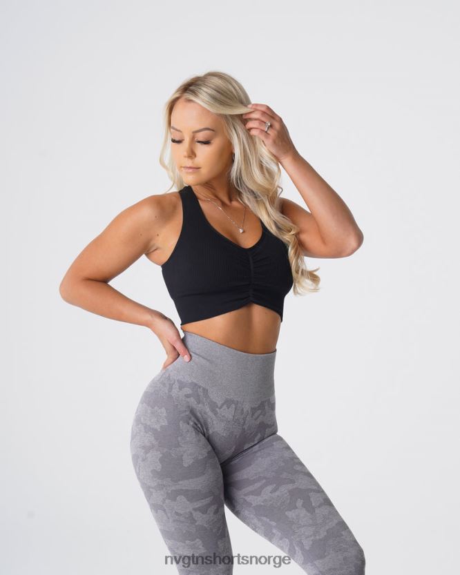 064HD6154 svart Fitness NVGTN kvinner cinched sømløs BH
