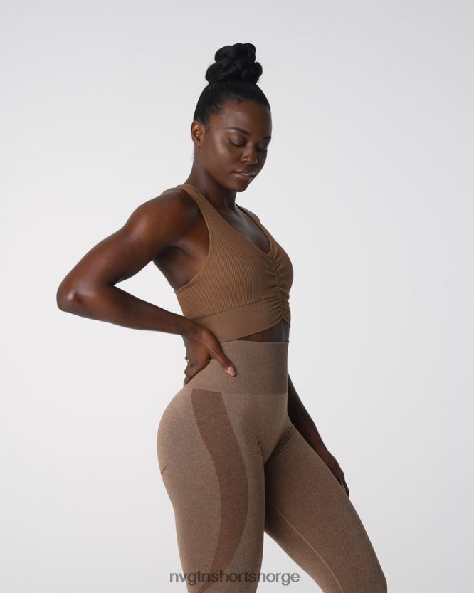 064HD6156 mokka Fitness NVGTN kvinner cinched sømløs BH