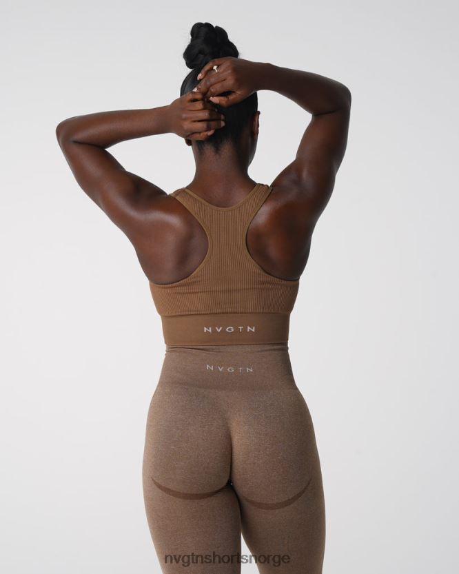 064HD6156 mokka Fitness NVGTN kvinner cinched sømløs BH