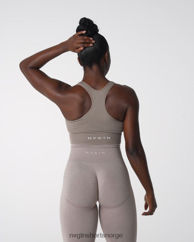 064HD6157 taupe Fitness NVGTN kvinner cinched sømløs BH