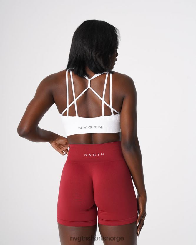 064HD6159 hvit Fitness NVGTN kvinner galaxy ribbet sømløs BH