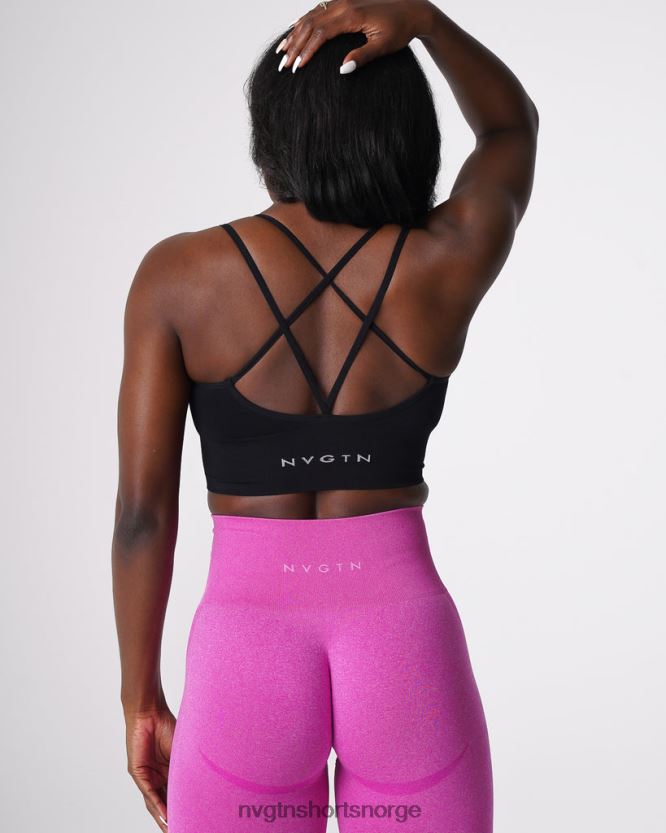 064HD6162 svart Fitness NVGTN kvinner blomstre sømløs bh
