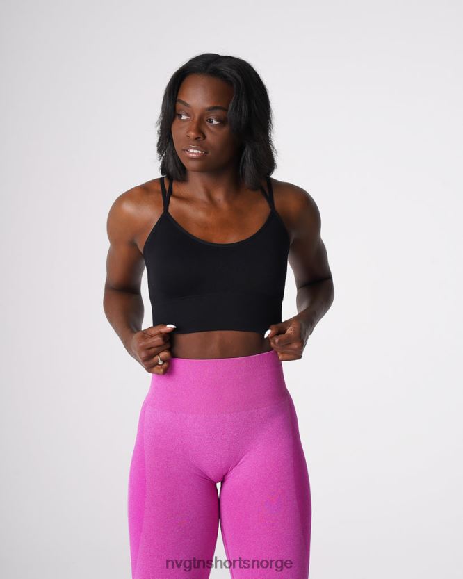 064HD6162 svart Fitness NVGTN kvinner blomstre sømløs bh
