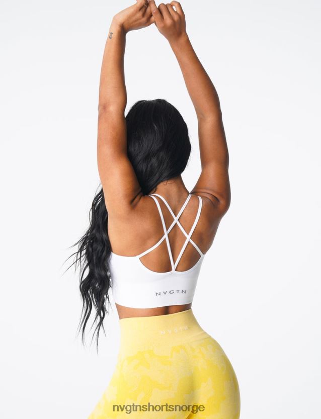 064HD6163 hvit Fitness NVGTN kvinner blomstre sømløs bh