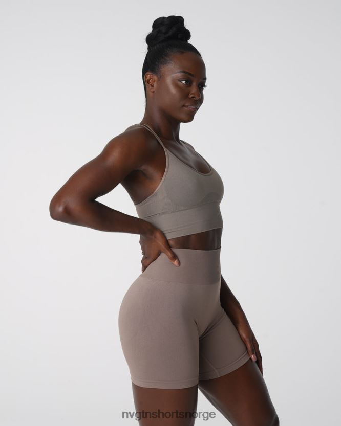 064HD6164 taupe Fitness NVGTN kvinner blomstre sømløs bh