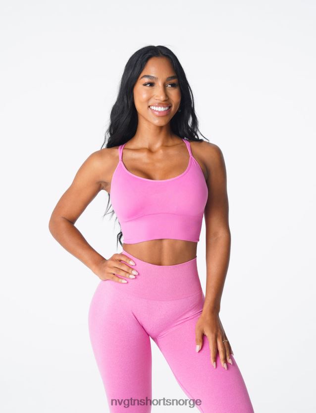 064HD6168 tyggegummi rosa Fitness NVGTN kvinner blomstre sømløs bh