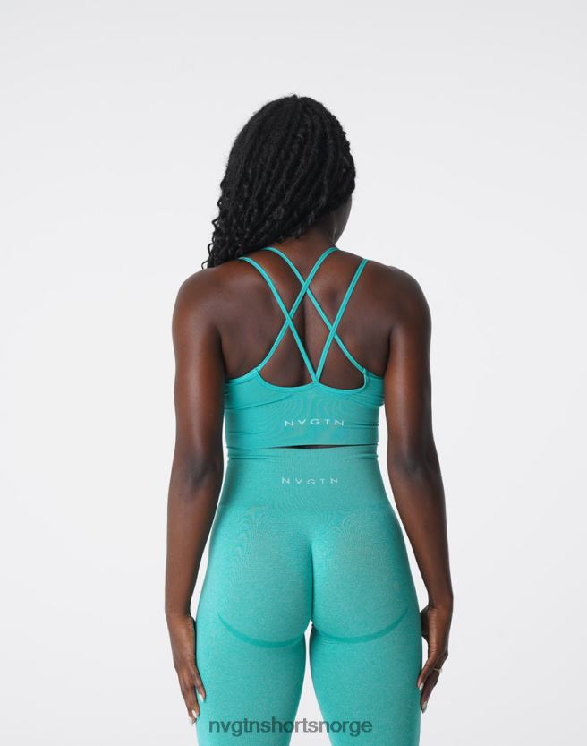 064HD6169 turkis Fitness NVGTN kvinner blomstre sømløs bh