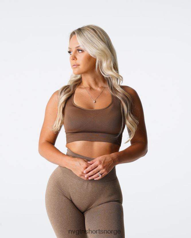 064HD6178 mokka Fitness NVGTN kvinner tenne sømløs bh