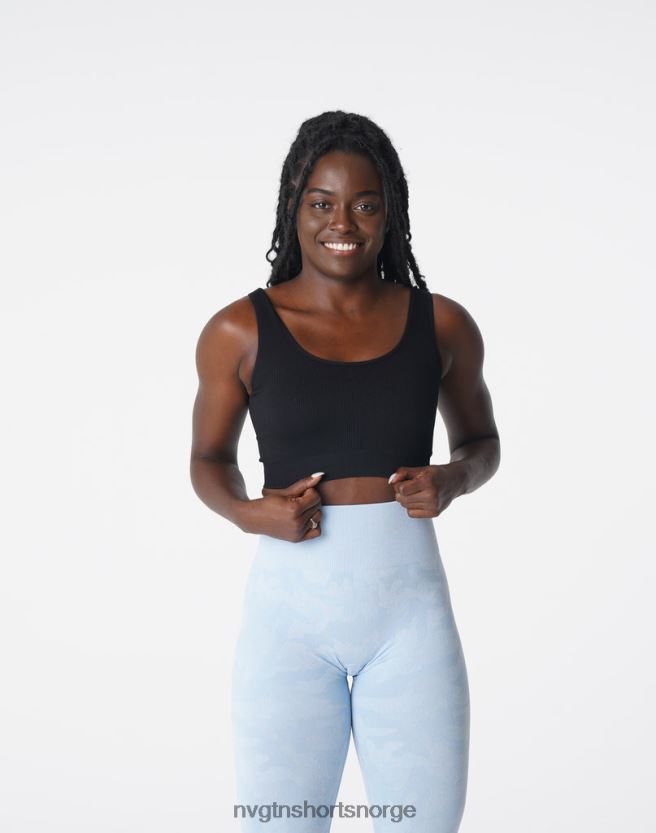 064HD6196 svart Fitness NVGTN kvinner ønske ribbet sømløs BH