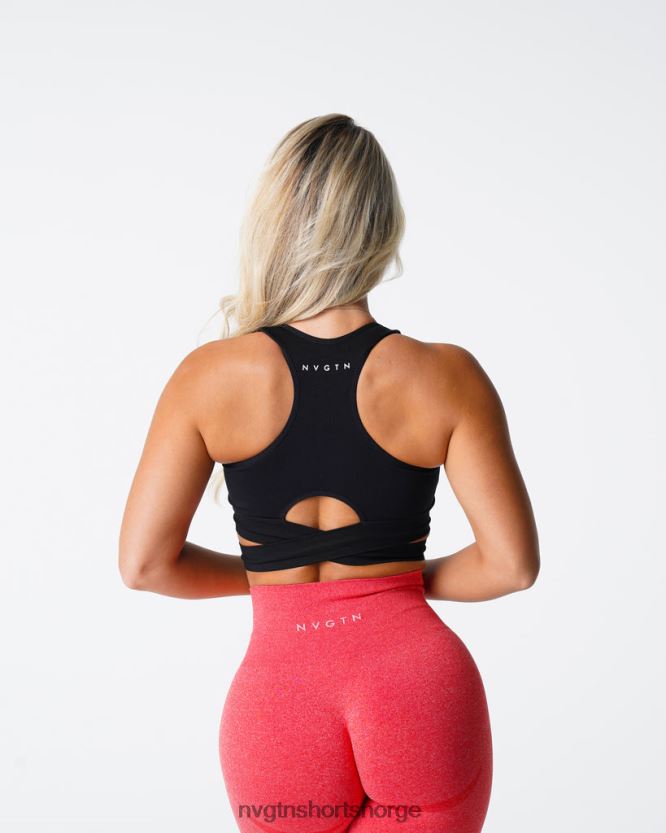 064HD6202 svart Fitness NVGTN kvinner skulpter sømløs BH-topp