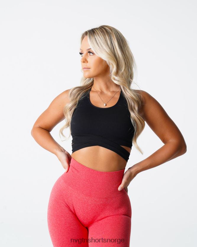 064HD6202 svart Fitness NVGTN kvinner skulpter sømløs BH-topp