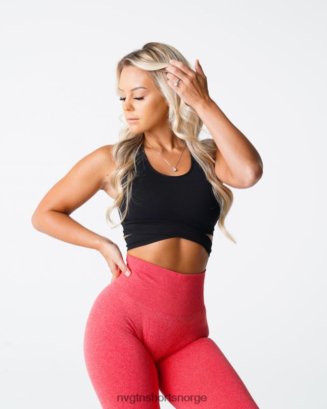 064HD6202 svart Fitness NVGTN kvinner skulpter sømløs BH-topp