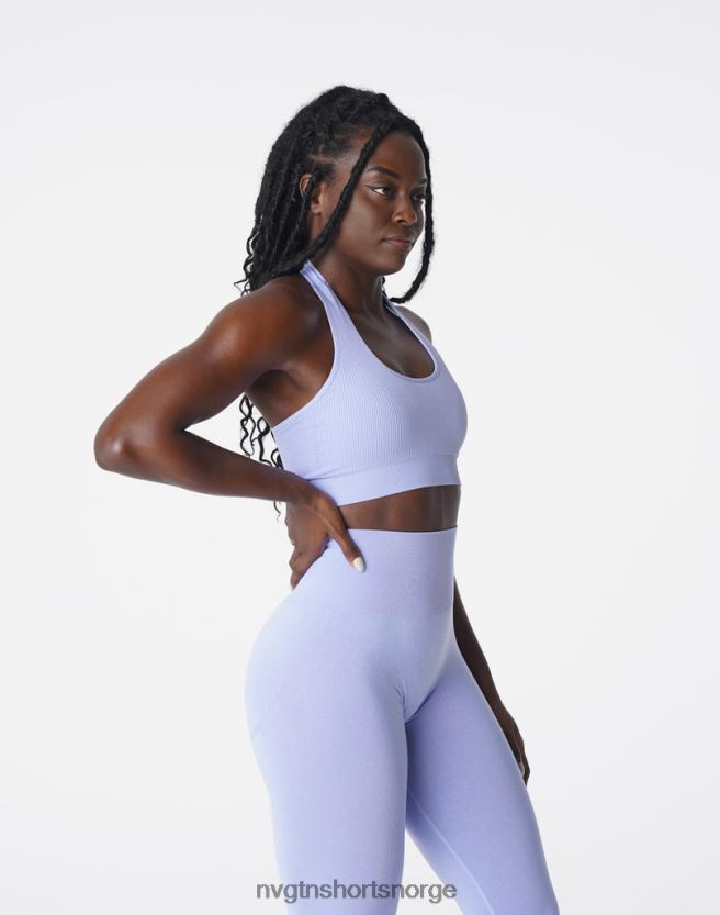 064HD6204 periwinkle Fitness NVGTN kvinner ubegrenset ribbet sømløs grime-bh