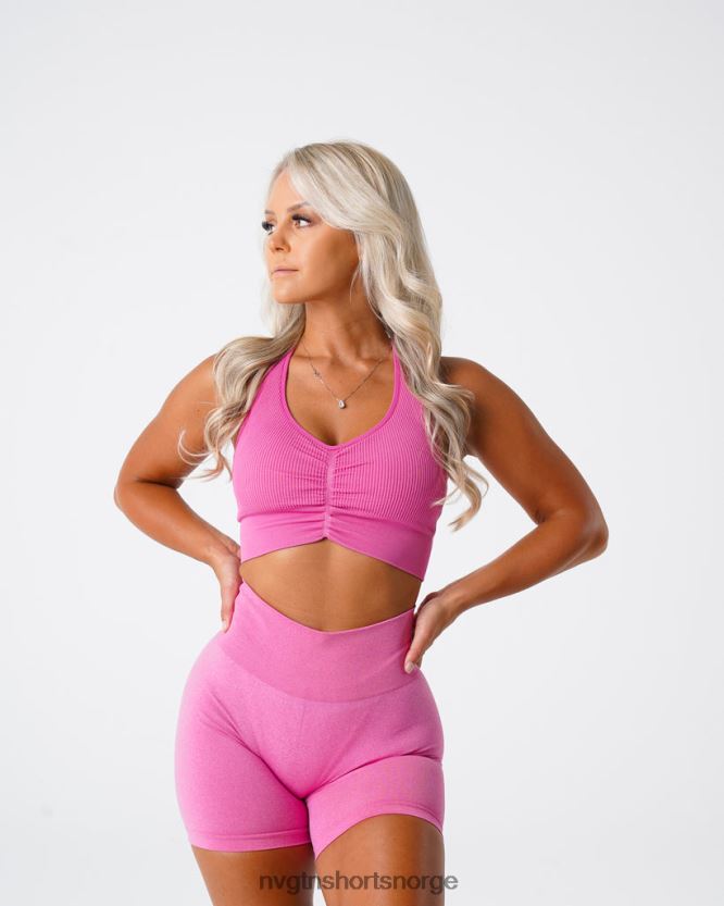 064HD6207 tyggegummi rosa Fitness NVGTN kvinner cinched sømløs BH