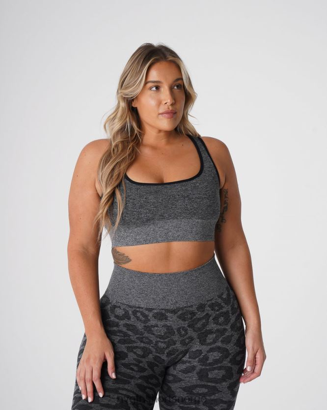 064HD6213 svartflekkete Fitness NVGTN kvinner leopard eclipse sømløs bh