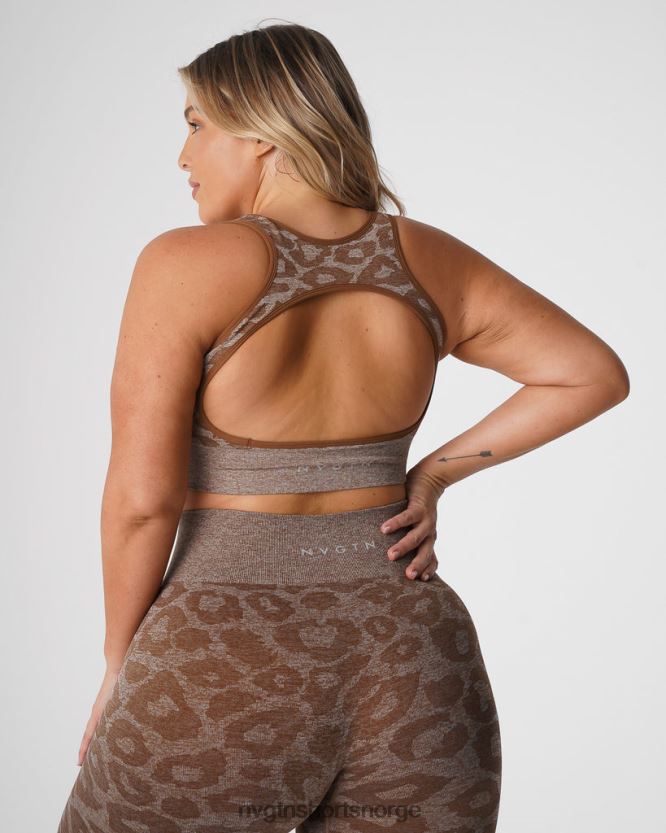 064HD6216 mokka Fitness NVGTN kvinner leopard eclipse sømløs bh