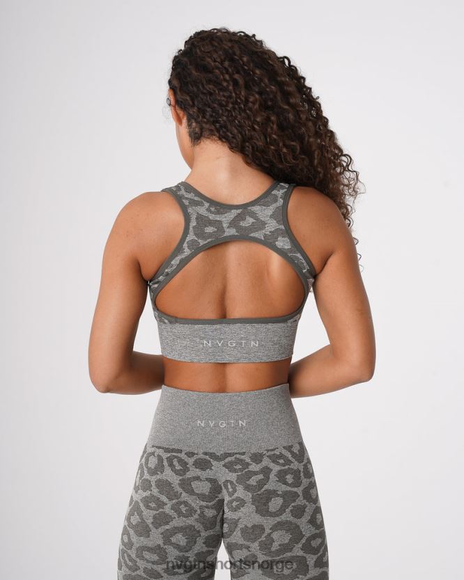 064HD6219 kakigrønn Fitness NVGTN kvinner leopard eclipse sømløs bh