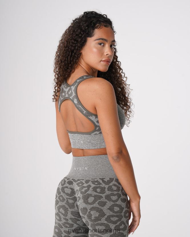 064HD6219 kakigrønn Fitness NVGTN kvinner leopard eclipse sømløs bh