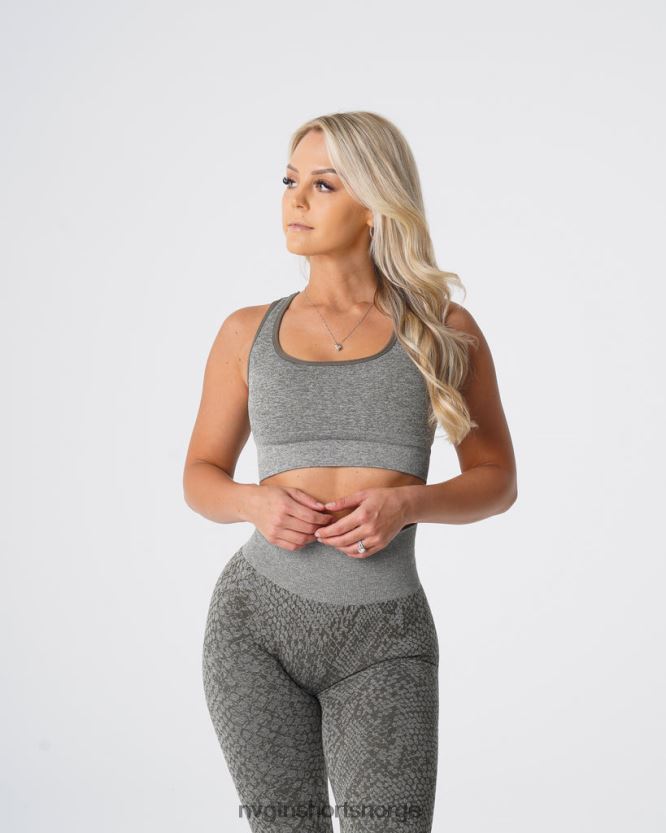 064HD6221 kakigrønn Fitness NVGTN kvinner slangeskinn eclipse sømløs bh