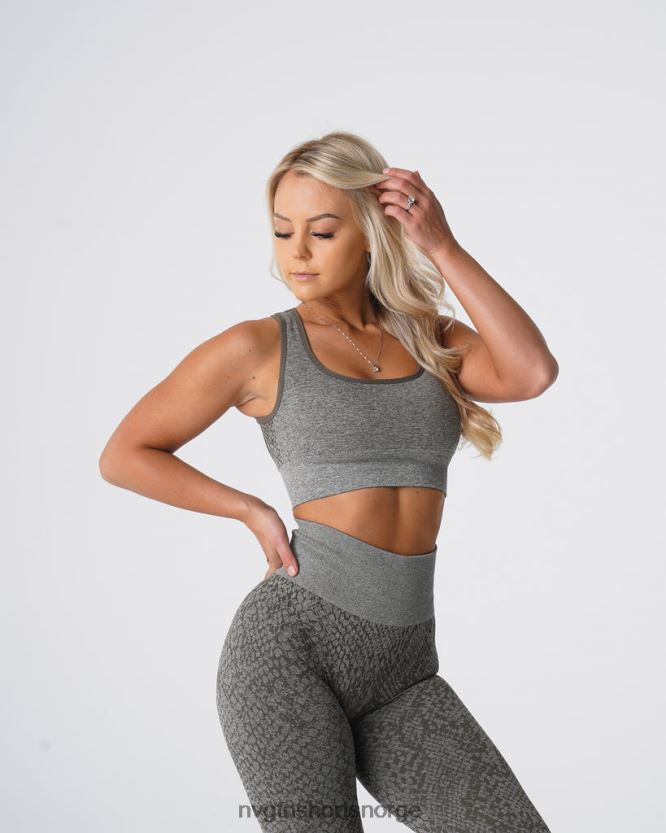 064HD6221 kakigrønn Fitness NVGTN kvinner slangeskinn eclipse sømløs bh