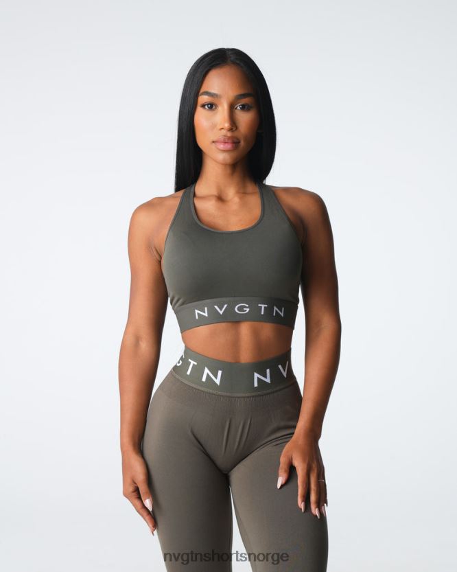 064HD623 oliven Fitness NVGTN kvinner eldre sømløs sportsbh