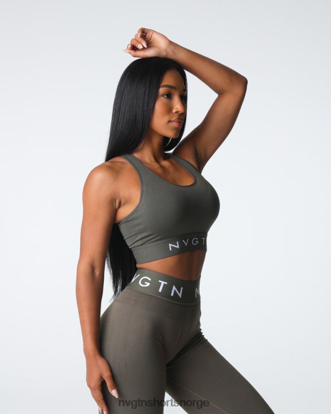 064HD623 oliven Fitness NVGTN kvinner eldre sømløs sportsbh