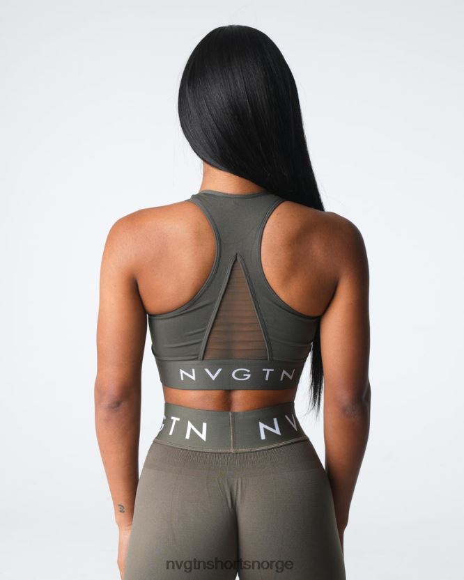 064HD623 oliven Fitness NVGTN kvinner eldre sømløs sportsbh