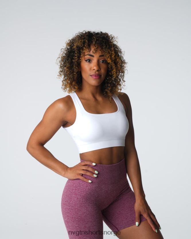 064HD62 hvit Fitness NVGTN kvinner styrke sømløs BH