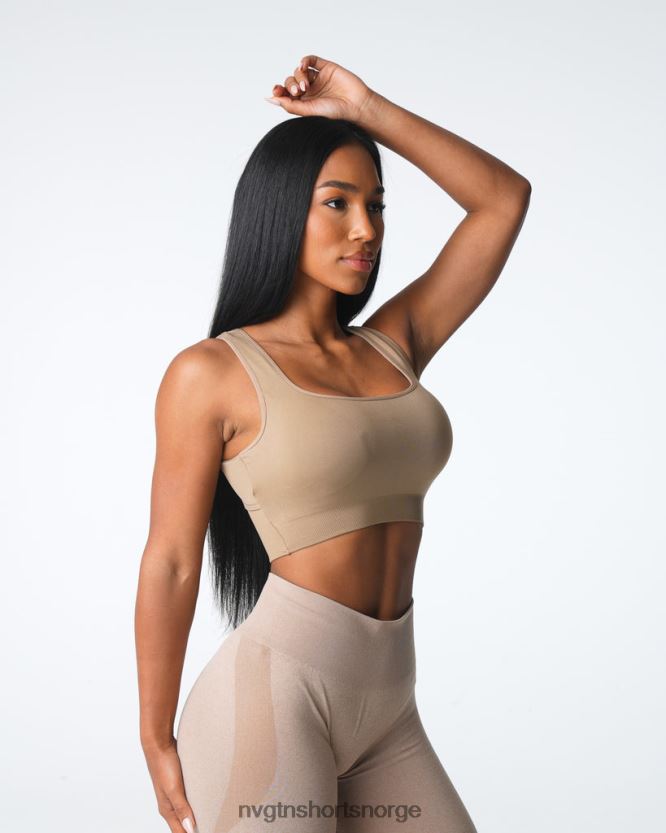 064HD63 beige Fitness NVGTN kvinner styrke sømløs BH