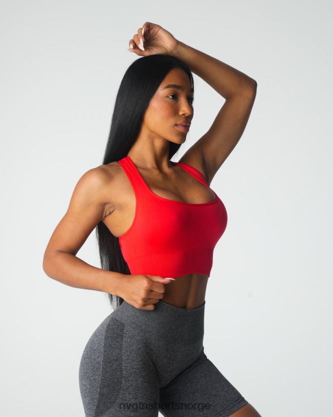064HD644 skarlagenrød Fitness NVGTN kvinner tenne sømløs bh