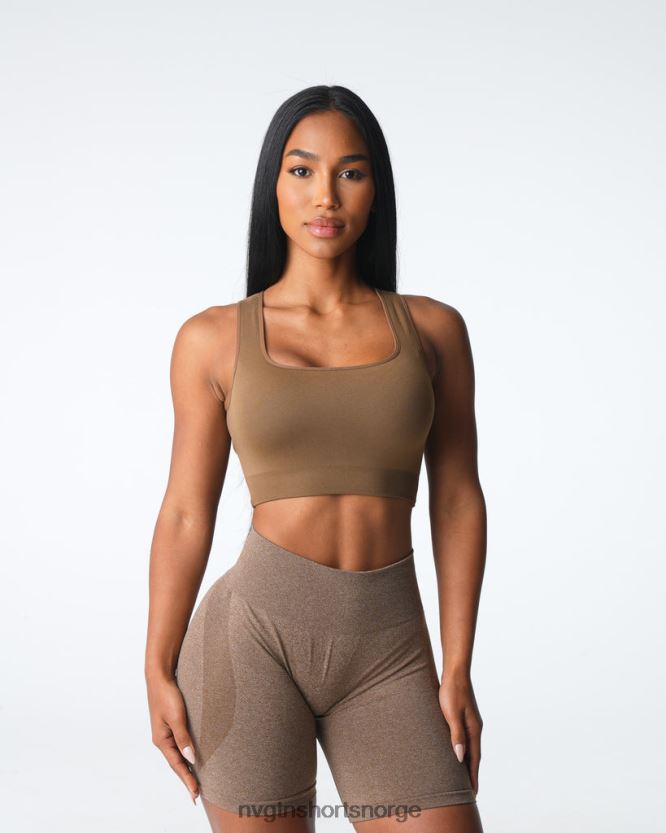 064HD64 mokka Fitness NVGTN kvinner styrke sømløs BH
