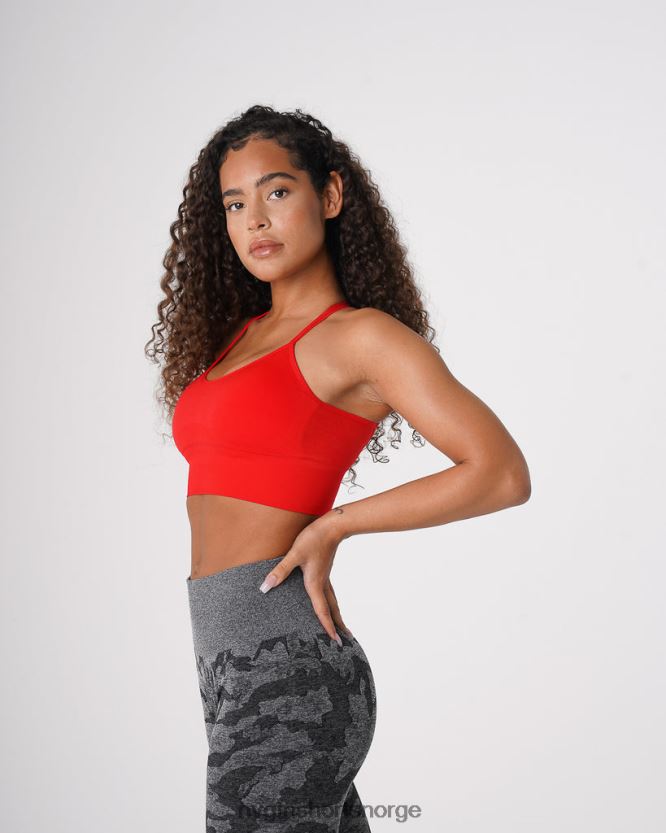 064HD660 skarlagenrød Fitness NVGTN kvinner blomstre sømløs bh