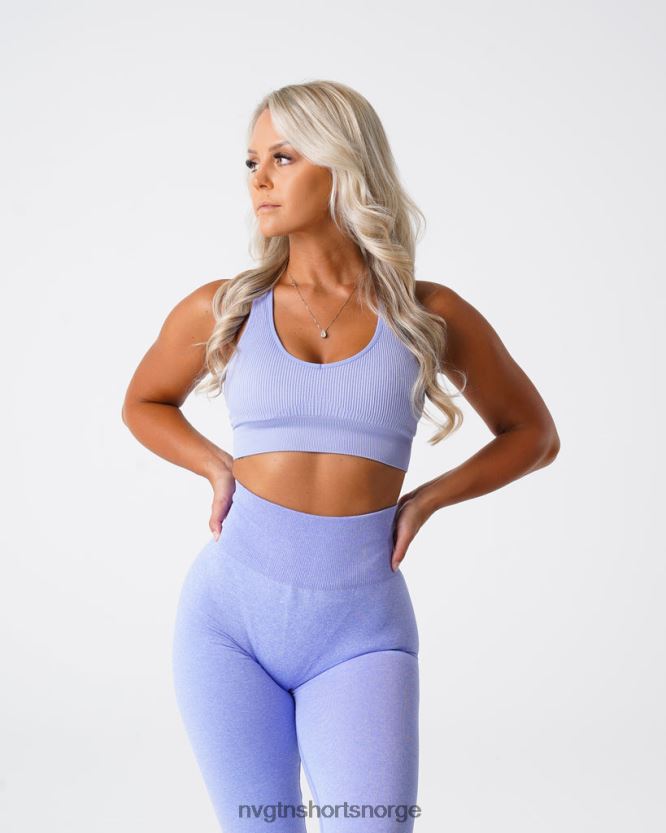 064HD661 periwinkle Fitness NVGTN kvinner galaxy ribbet sømløs BH