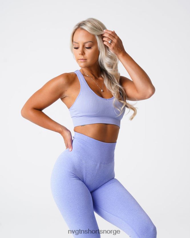 064HD661 periwinkle Fitness NVGTN kvinner galaxy ribbet sømløs BH