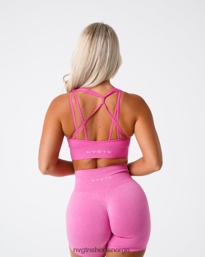 064HD662 tyggegummi rosa Fitness NVGTN kvinner galaxy ribbet sømløs BH