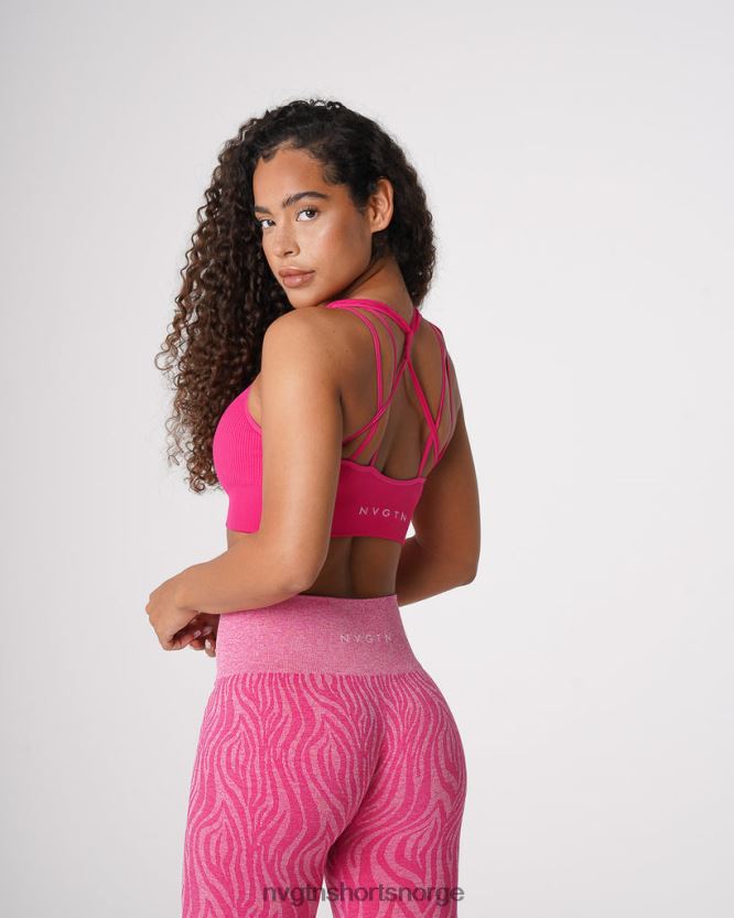 064HD664 fuchsia Fitness NVGTN kvinner galaxy ribbet sømløs BH