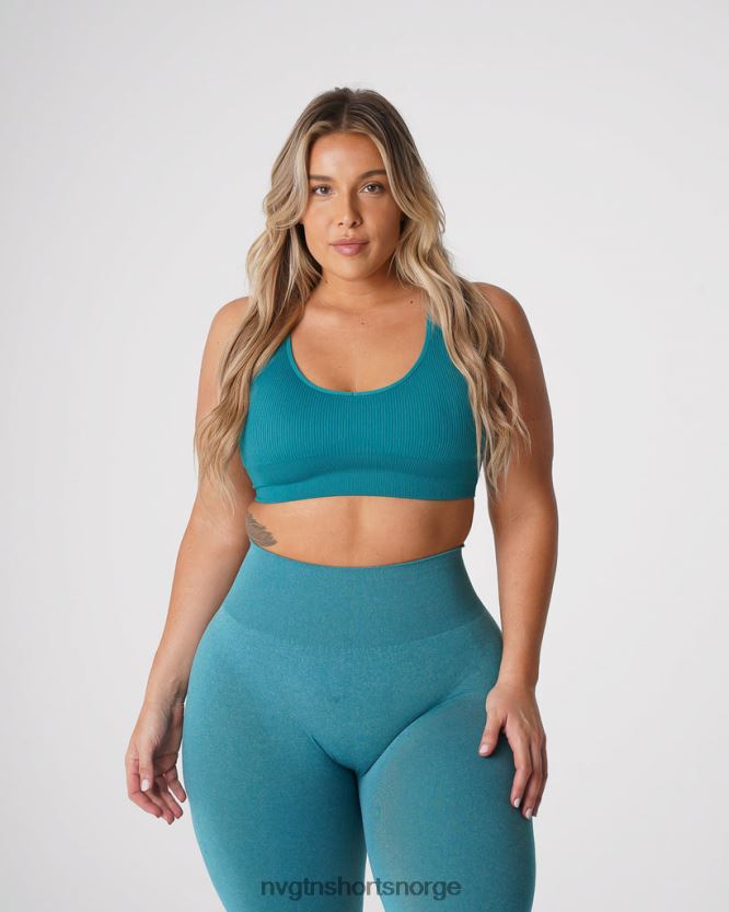 064HD665 blågrønn Fitness NVGTN kvinner galaxy ribbet sømløs BH