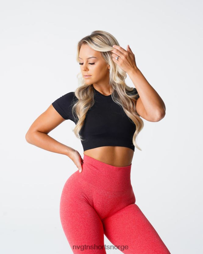 064HD671 svart Fitness NVGTN kvinner vortex sømløs BH-topp
