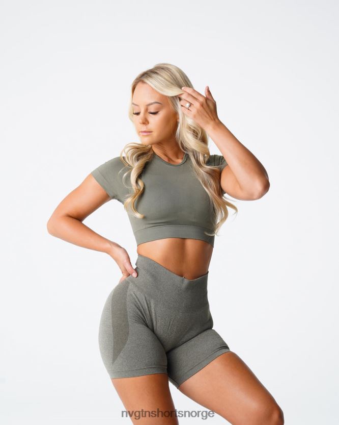 064HD673 kakigrønn Fitness NVGTN kvinner vortex sømløs BH-topp