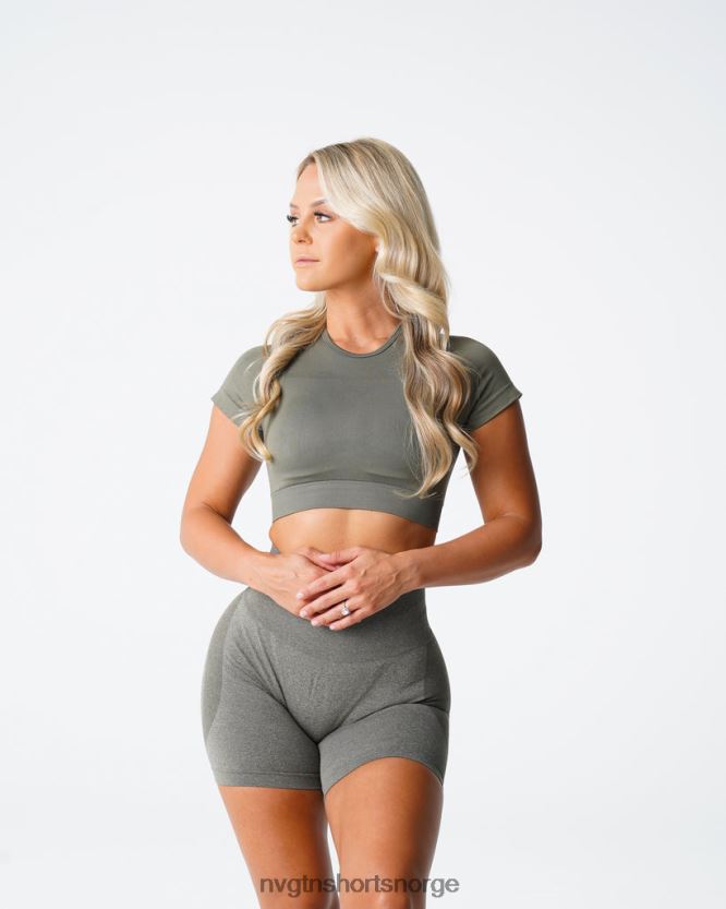 064HD673 kakigrønn Fitness NVGTN kvinner vortex sømløs BH-topp