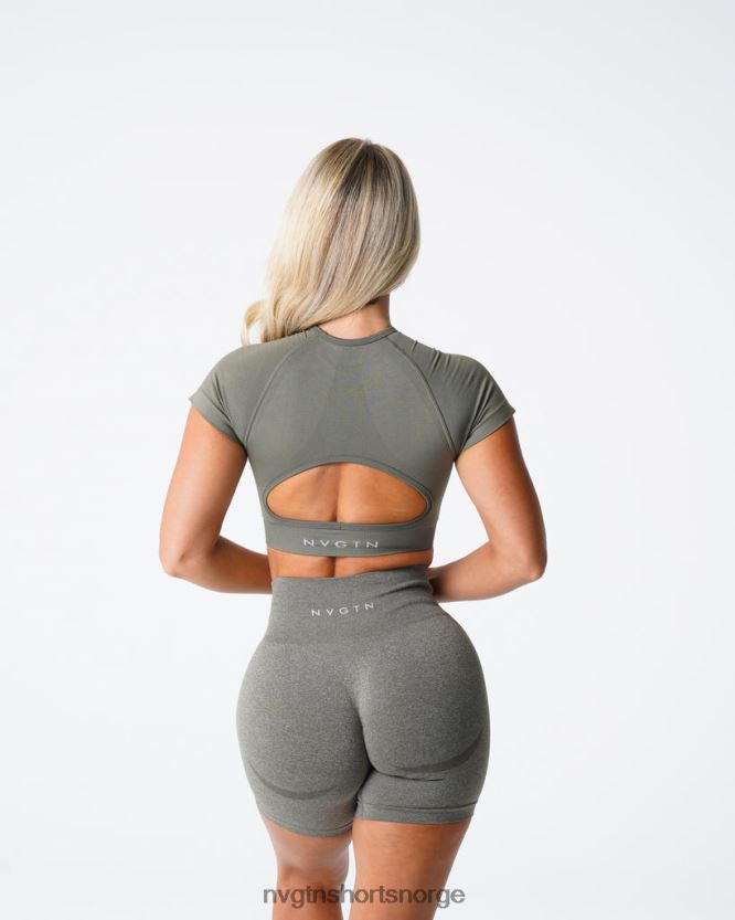 064HD673 kakigrønn Fitness NVGTN kvinner vortex sømløs BH-topp