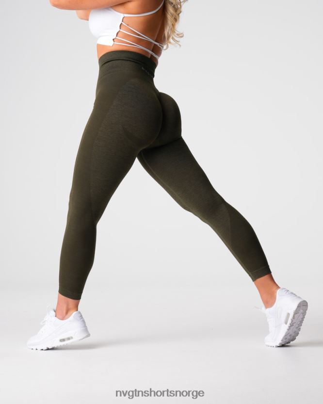 064HD6492 oliven Fitness NVGTN kvinner contour 2.0 sømløse leggings