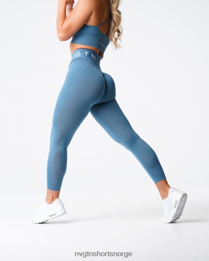 064HD6498 steinblå Fitness NVGTN kvinner sport sømløse leggings