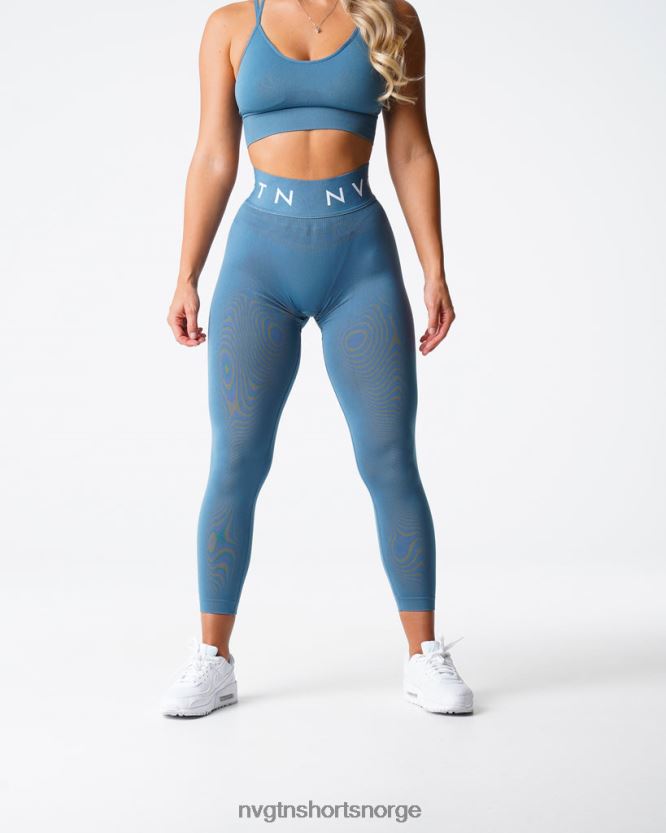 064HD6498 steinblå Fitness NVGTN kvinner sport sømløse leggings