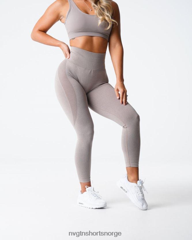 064HD6504 taupe Fitness NVGTN kvinner kontur sømløse leggings